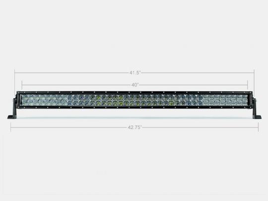 42 Inch Dual Row Straight 5D Optic OSRAM LED Bar Combo Cali Raised LED ...